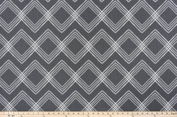 Black And White Geometric Curtains Drapes In Colton Black Etsy