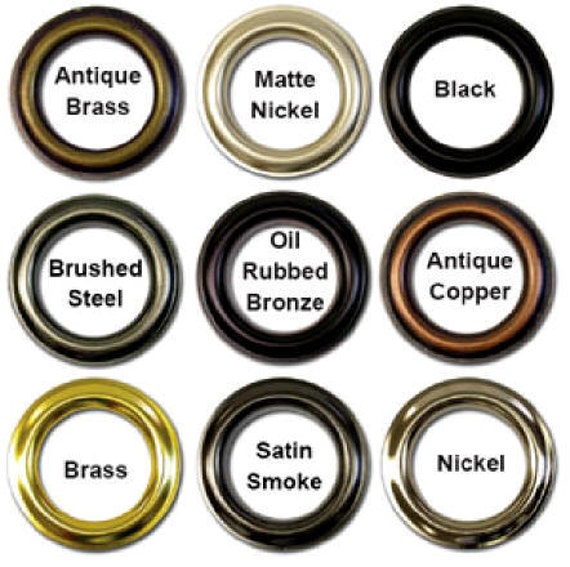 Metal Grommets Add To Your Drapery Order Etsy