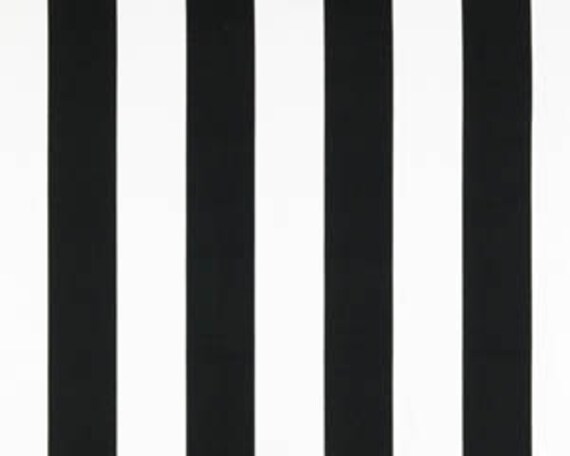 Black White Vertical Stripe Curtains Rod Pocket Top 84 96 Etsy