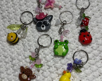 Handmade Polymer Clay Animal Charms | Keychain, Phone, Purse, Wine Beads