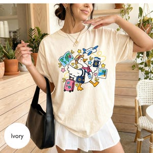 Tour Guide Shirt, Goose Travel Guide Tee, Cute Tour Leader Graphic Tee