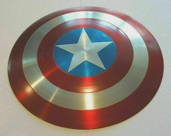 Captain America Shield - Real Metal Prop Replica - Authentic Avengers Cosplay & Display Piece