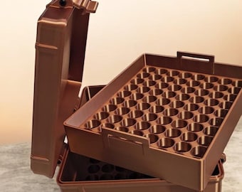 Estuche para viales de 3 ml, 160 unidades, doble capa, organizador de almacenamiento impreso en 3D