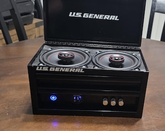 Vintage Cicena Cleo Neon Speakers, 1980s Music-activated Pink