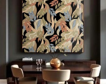 Autumn Winds Abstract Floral Pattern| seamless print |wallpaper| digital print