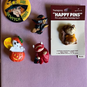 Fall Hallmark pin collection