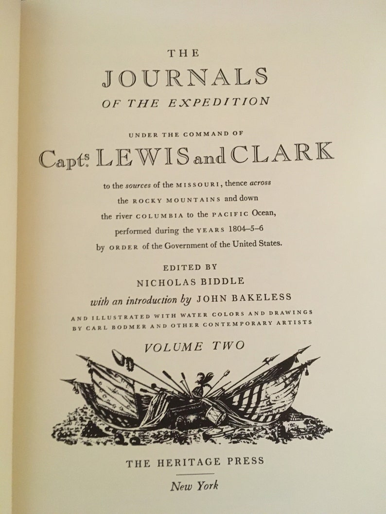 Lewis & Clark Journal Of The Expedition Boxed Book Set - Etsy