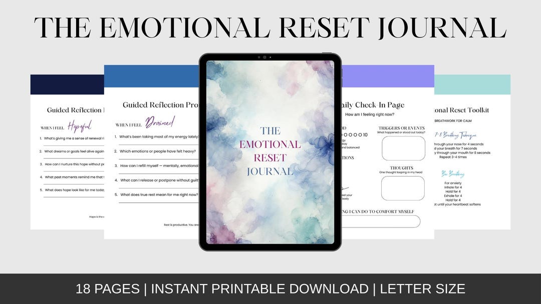 The Emotional Reset Journal - Etsy
