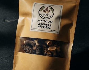 Torkade murklor | Stor Morchella Conica (30 g) | Gourmetmatlagning | Premium ingrediens av kockkvalitet | Umamirik | Hållbar skörd