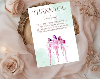 KPOP Demon Hunters Birthday Thank You Tag (Digital Download)