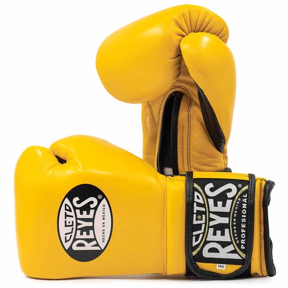 Cleto Reyes Boxing Gloves | Black Leather Lace up Fight Gloves