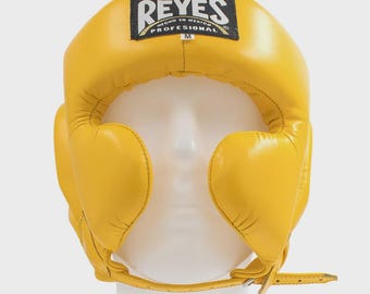 Cleto Reyes Leather Boxing Headgear w/ Cheek Protection | Professional Sparring Head Guard | Vintage Style