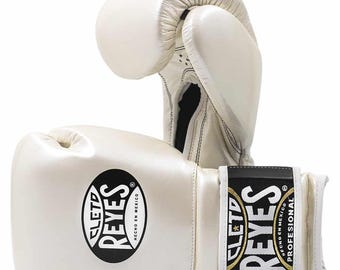 Cleto Reyes professionele bokshandschoenen | Zwarte leren veter