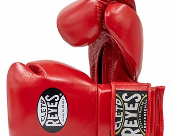 Cleto Reyes bokshandschoenen | Zwarte leren vechthandschoenen met veters