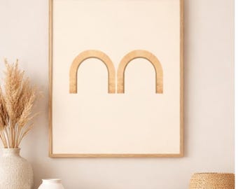 Boho Terracotta Wall Art Set: Arch Prints (Digital Download)