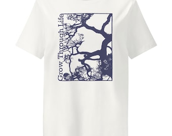 Organic Cotton Tree T-Shirt, Nature Inspired Growth Tee
