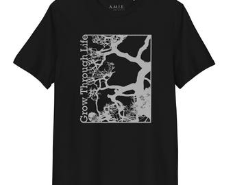 Organic Cotton Tree T-Shirt, Grow Through Life Nature Graphic Tee