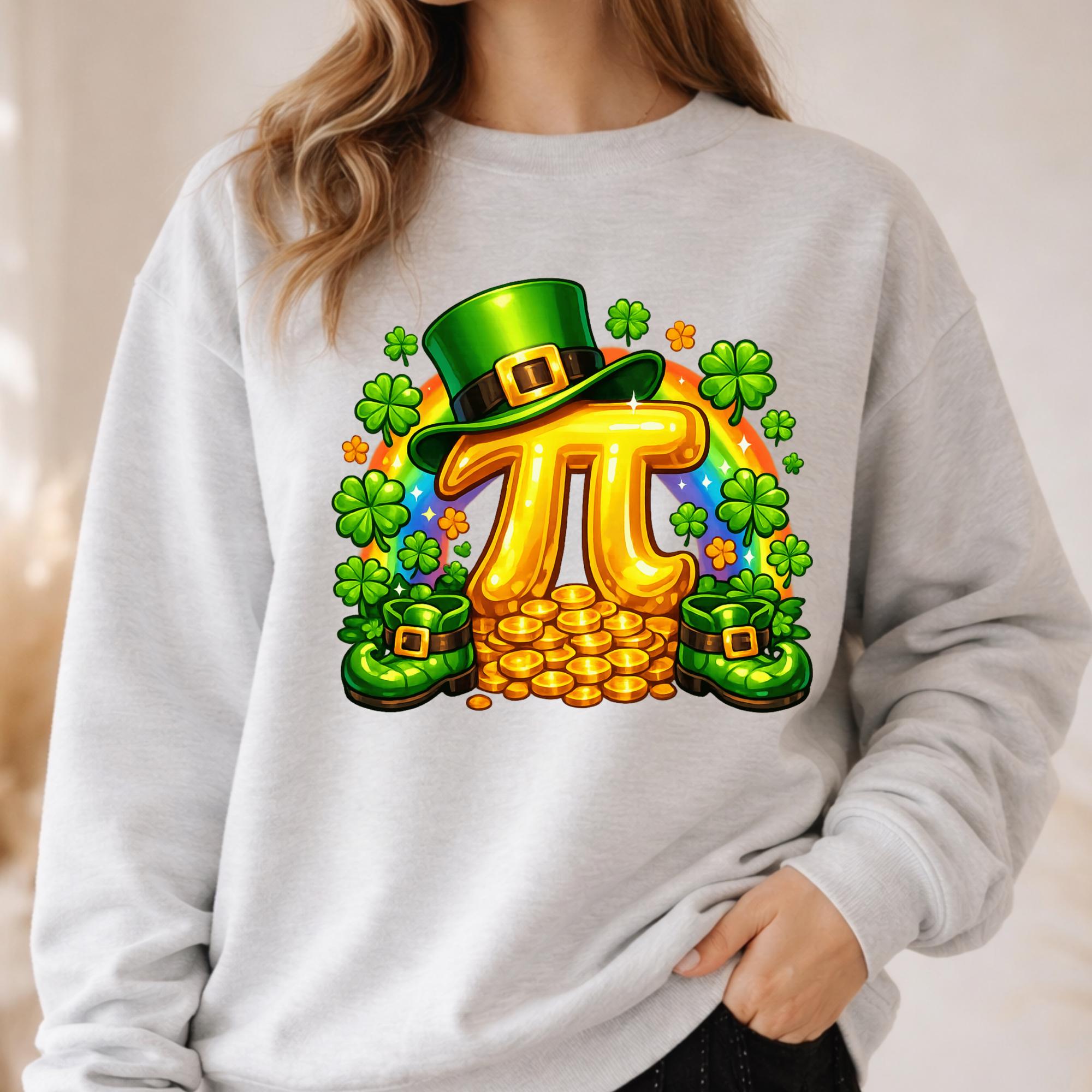 St Patricks Day Pi Day Png, Irish Math Teacher Pi Png, Lucky Green ...