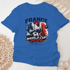 France World Cup 2026 T-Shirt, French Rooster Tee, France Football Shirt, Soccer Fan Shirt, Vintage France Graphic Tee 画像 4