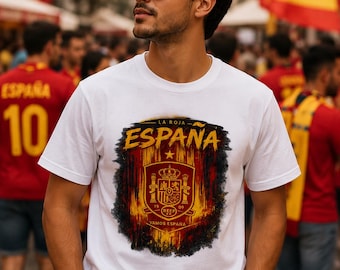 Spain World Cup 2026 Shirt, La Roja Football T-Shirt, España Soccer Fan Tee, Spain National Team Shirt, World Cup Fan Gift, Spain Supporter