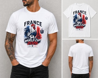 France World Cup 2026 T-Shirt, French Rooster Tee, France Football Shirt, Soccer Fan Shirt, Vintage France Graphic Tee