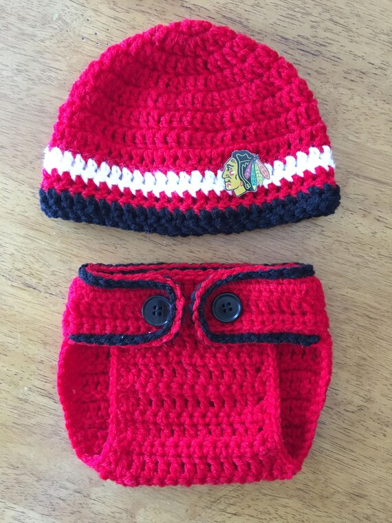 chicago blackhawks baby hat