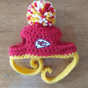 Crocheted Replica Sports Team Cat or Dog Hat - Cat Hat - Dog Hat - Pet Accessory - Pet Photo Prop - Sports Hat