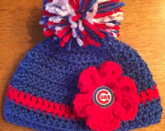 Handmade Crocheted Baby Baseball Hat - Baseball Photo Prop - Sports Hat - Photo Prop