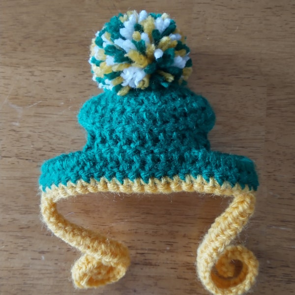 Crocheted Sports Team Cat Hat (made to order) Cat Hats