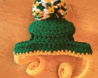 Crocheted Replica Sports Team Cat or Dog Hat - Cat Hat - Dog Hat - Pet Accessory - Pet Photo Prop - Sports Hat