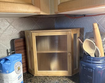 2 Tier Bamboo Bread Box, Kitchen Countertop Storage Cabinet