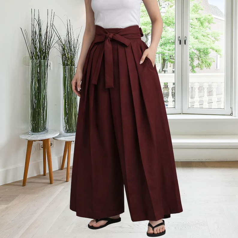 Hakama Pants Sewing Pattern | Lounge Wear Pattern | Women Pants Pattern | Japanese Pants Pattern | Wide Hakama Pants | XXS - XXXL image 2
