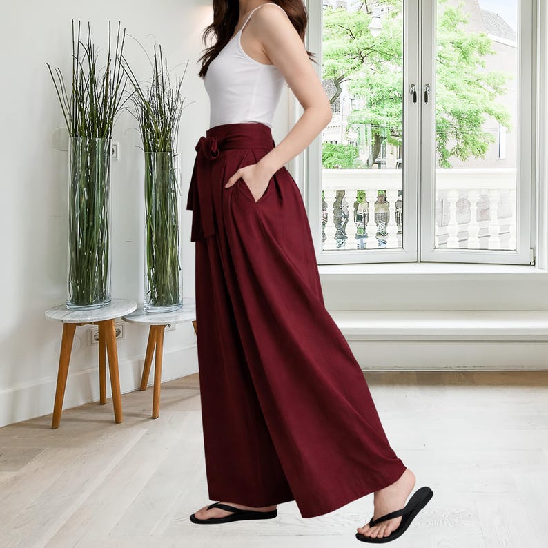 Hakama Pants Sewing Pattern | Lounge Wear Pattern | Women Pants Pattern | Japanese Pants Pattern | Wide Hakama Pants | XXS - XXXL image 4