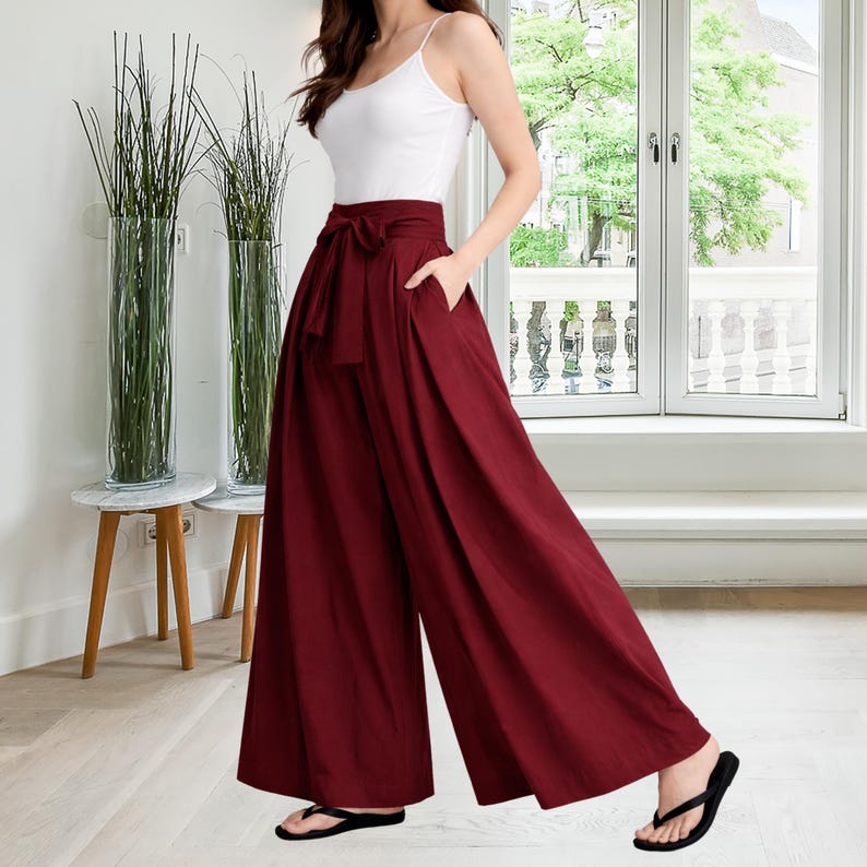 Hakama Pants Sewing Pattern | Lounge Wear Pattern | Women Pants Pattern | Japanese Pants Pattern | Wide Hakama Pants | XXS - XXXL image 3