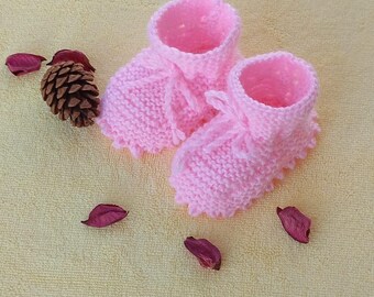 Botitas de bebé suaves hechas a mano - Regalo para recién nacidos - Baby Shower