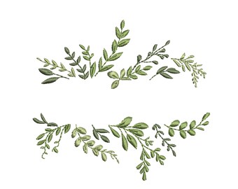 Your Text Eucalyptus Frame machine embroidery design, digital file - 11 sizes
