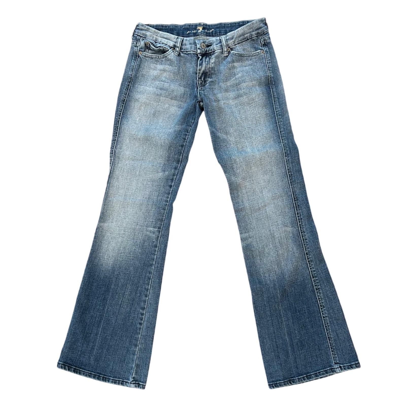 Jean 7 For All Mankind Light Wash - Taille 28 - Coupe Flare - Occasion Très Bon état