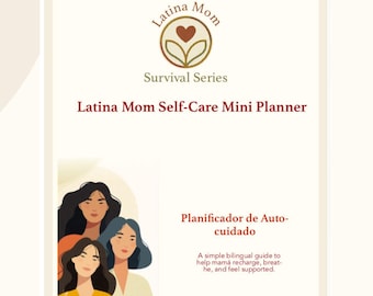 Zelfzorgplanner Latina Mom • Tweetalige check-in geestelijke gezondheid (afdrukbaar)