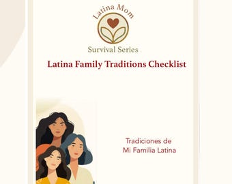 Checklist familietradities Latina • Tweetalig afdrukbaar • Culturele activiteiten voor kinderen • Erfgoed, identiteit en familieband
