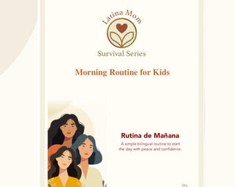 Tweetalige ochtendroutine voor kinderen • Afdrukbare checklist (digitale download)