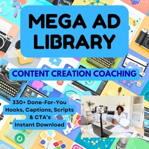 Content Creation Coach Ad Templates – 330+ Ready-To-Use Hooks, Captions & Scripts (DOCX)