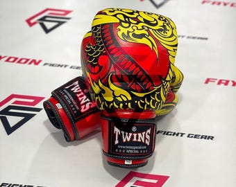 Twins Boxing Gloves Men – Muay Thai , Sparring & Training Gear, Gift for Fighter