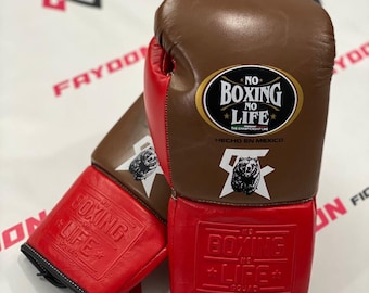 Luvas de boxe em couro | Equipamento de luta artesanal | Luvas para treino e sparring