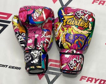 Fairtex New Design Full Printed Fancy Muay Thai Boxing Gloves