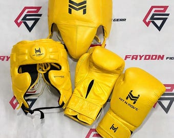 Nowy, wykonany na zamówienie zestaw do treningu bokserskiego Hit N Move w kolorze żółtym