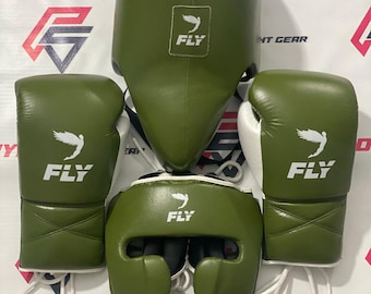 Fly Boxing Sparring Set | Gloves, Headgear & Groin Guard | Fighting Training Gear