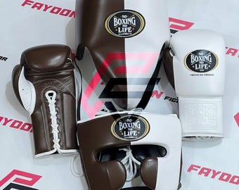 No Boxing No Life | Sparring Set | Gloves | Headgear | Groin Guard | Gym Training | Birthday Gift
