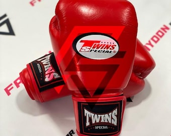 Guantes de boxeo Muay Thai Twins Special, cierre de velcro, BGVL15, MMA, profesionales