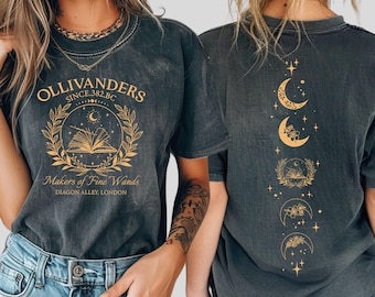 Comfort Colors® Wand Shop Shirt, Wizard Book Lover Gift, Magic Wands, Bookish Tee, Witchcraft School, Wizart Trip