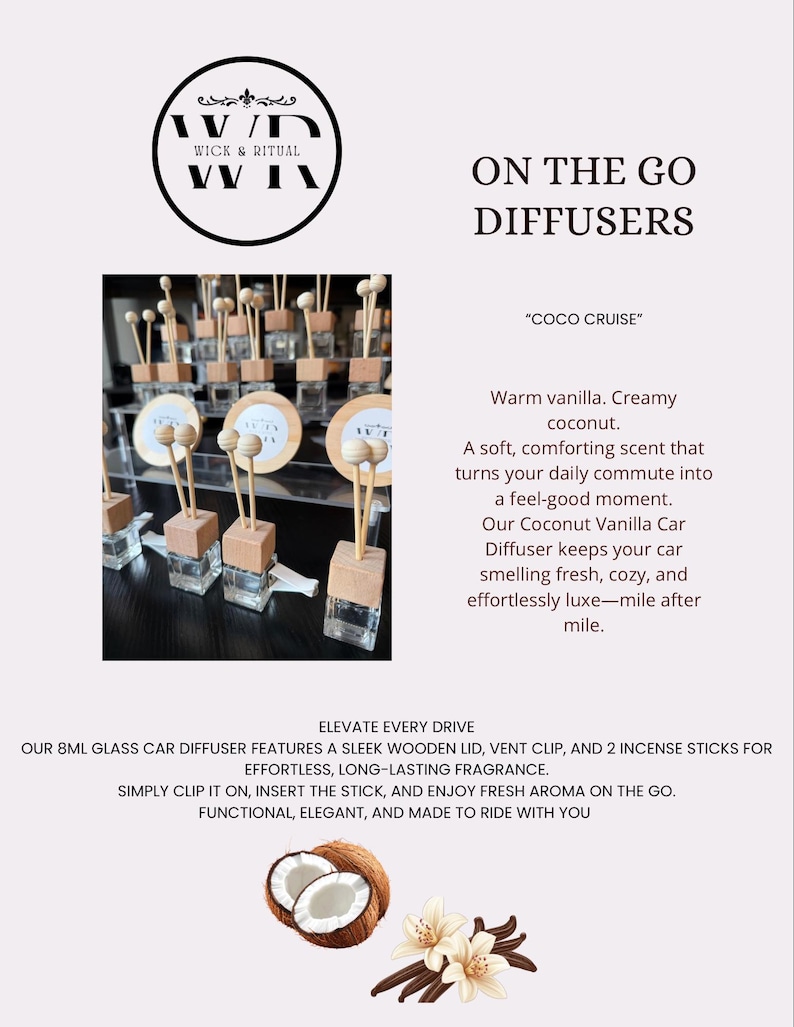 Coco Cruise on the Go Diffusers - Etsy